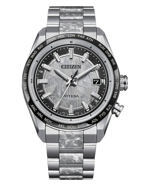 ATTESA Platinum Shine Silver-Tone Dial Super Titanium with ATTESA Platinum Shine Silver-Tone Dial Super Titanium with